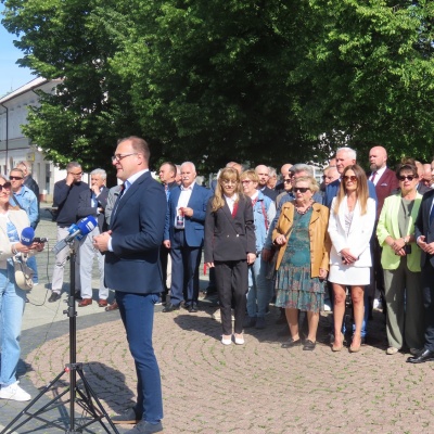 Konferencja prasowa Sił Demokratycznych